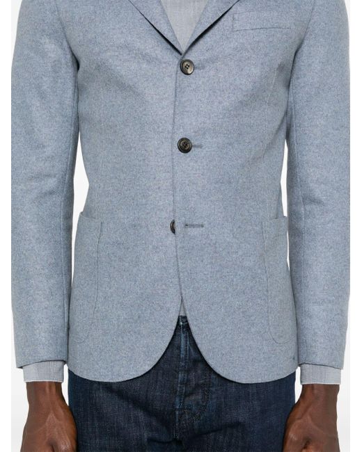 Eleventy Blue Flannel Blazer for men