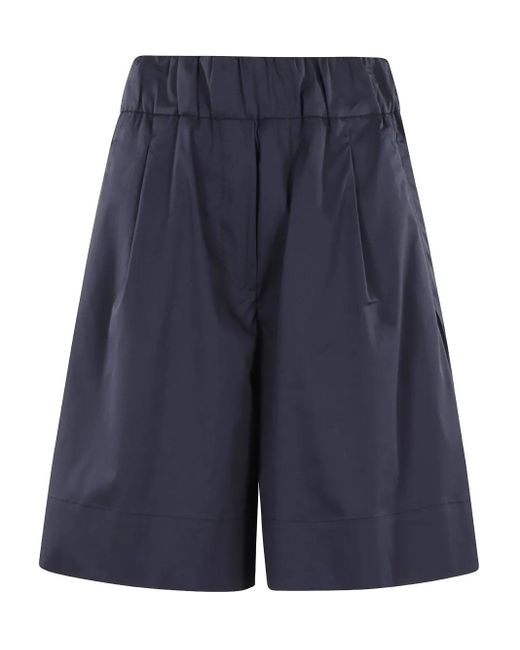Myths Blue Cotton shorts