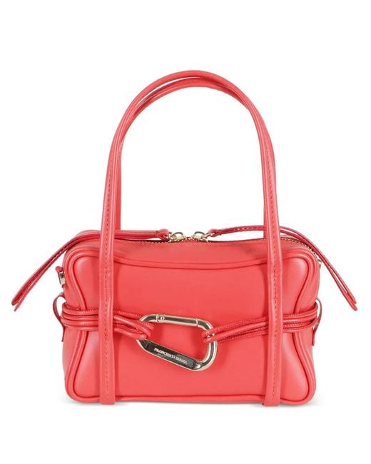 BIASIA Red Mini Edwige 4Ever Carabiner Tote Bag
