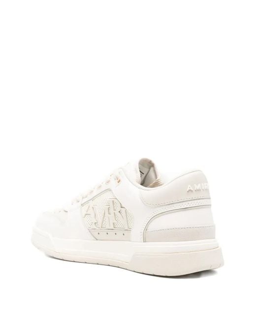 Amiri White Logo-Plaque Low-Top Sneakers for men