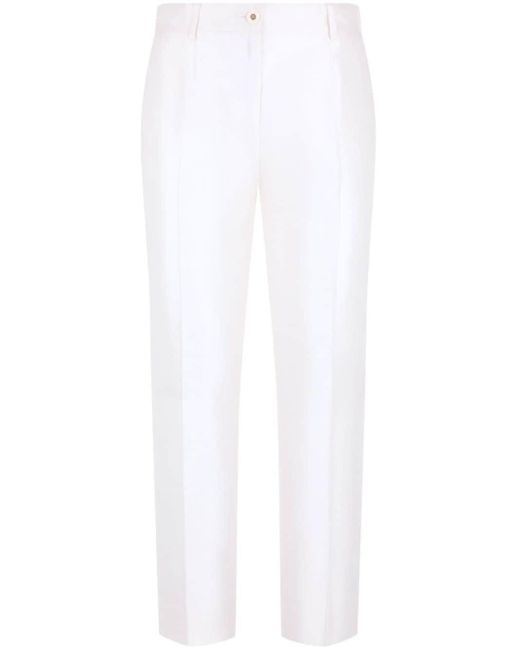 Dolce & Gabbana Zijden Pantalon in het White