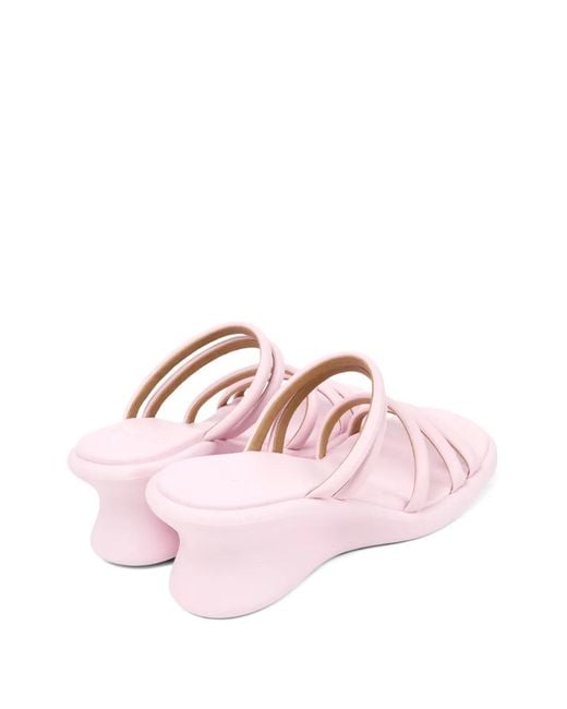 Camper Pink Louise Multi-Strap Sandals