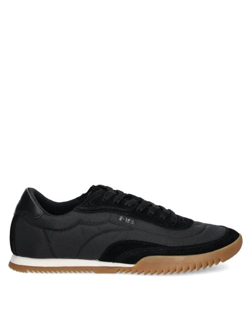 Boss Sneakers Aus Leder Und Wildleder in Black für Herren