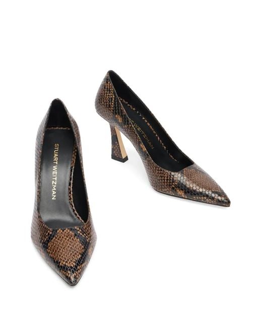 Stuart Weitzman Brown 85Mm Vinnie Pumps