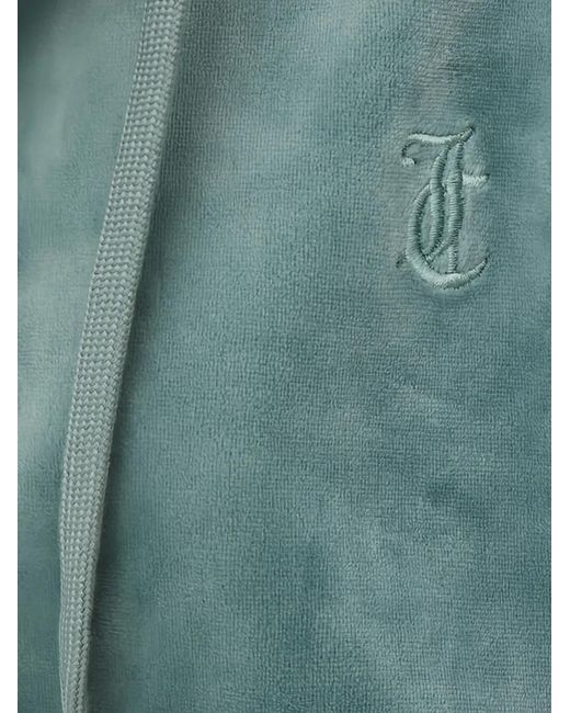Juicy Couture Green Embroidered Zip-Up Hoodie