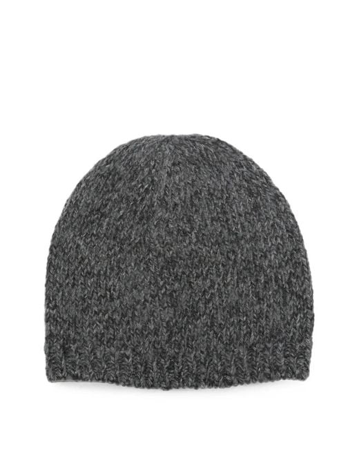Our Legacy Gray Beanie Hat for men
