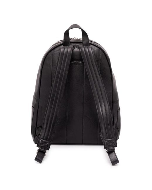 Orciani Black Lagoon Leather Backpack for men