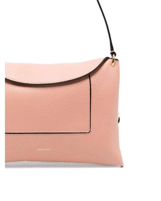 Wandler Pink Flap-Top Shoulder Bag
