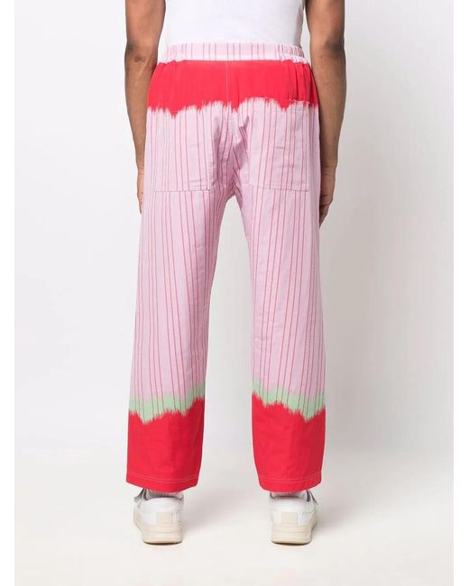 Henrik Vibskov Red Crunch Straight-Leg Trousers for men