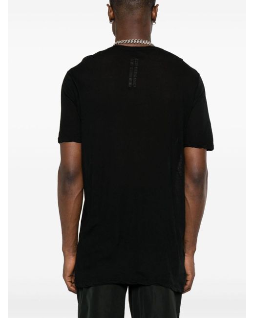 Rick Owens Black Level T Cotton T-shirt for men