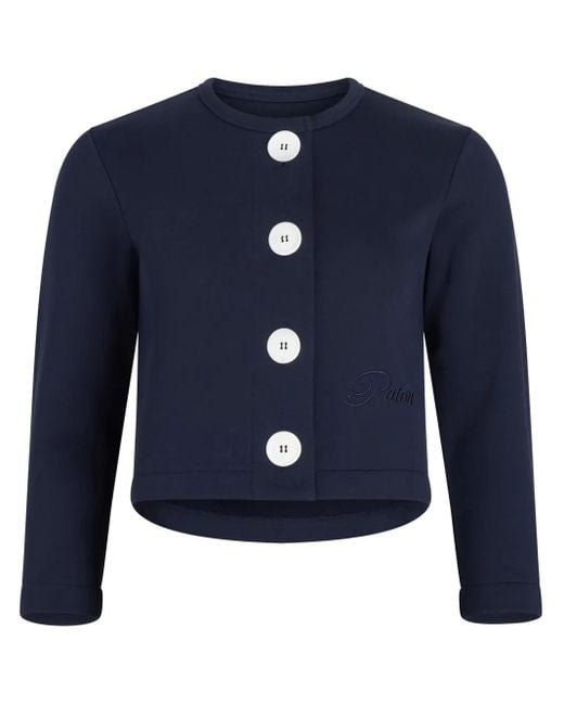 Patou オーガニックコットン カーディガン Blue