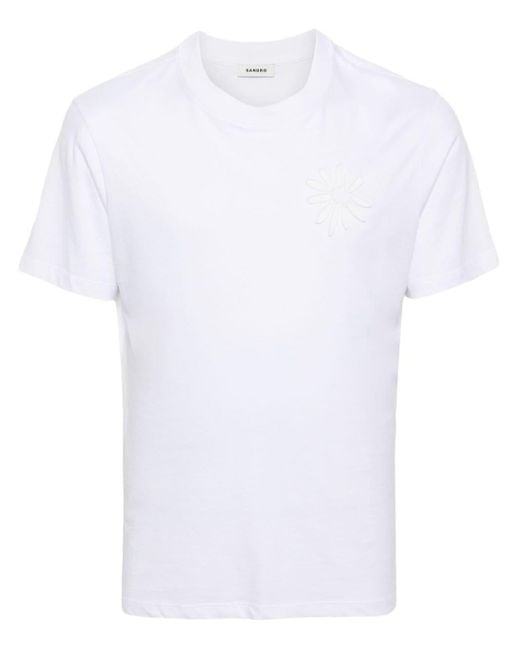 Sandro T-shirt Met Print in het White voor heren