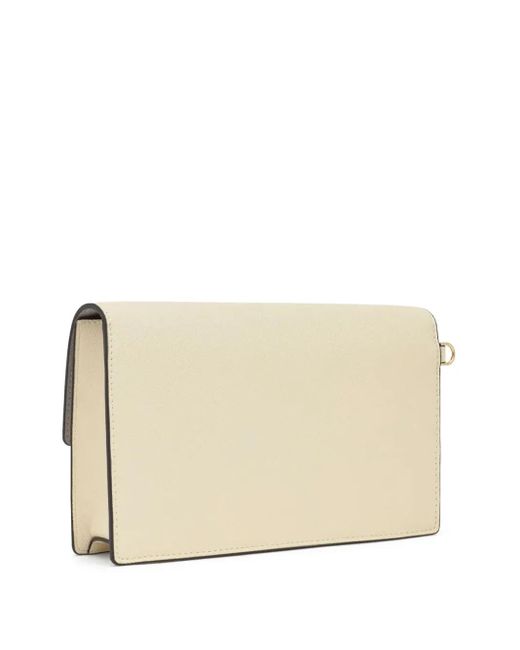 Tous Natural Logo-Embossed Two-Tone Clutch Bag