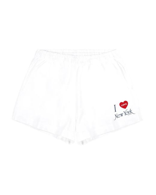 Sporty & Rich I Love Ny ショートパンツ White