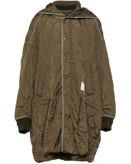 Maison Mihara Yasuhiro Green Oversized Military Coat for men
