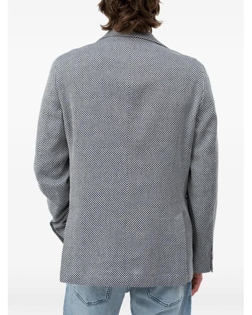 Boss Blue Blazer À Simple Boutonnage for men