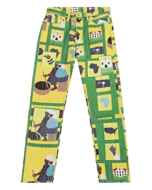 DENIM TEARS Yellow X Levi's 501 Jeans for men