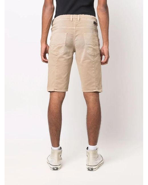 DIESEL Natural Drawstring-Waist Denim Shorts for men