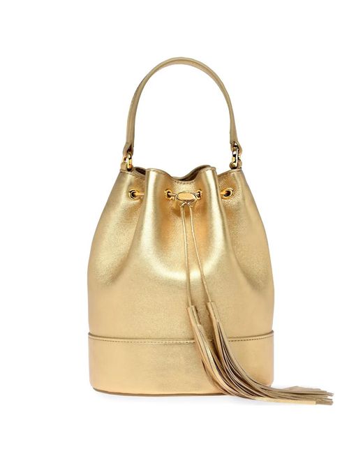 Gianvito Rossi Metallic Sienna Bucket Bag