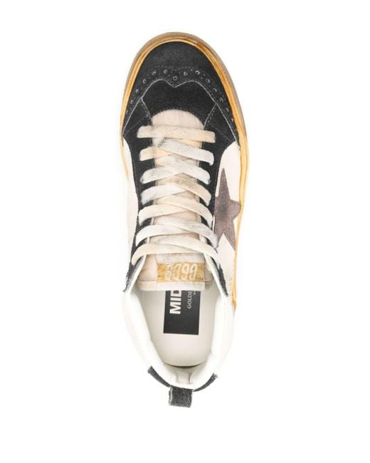Golden Goose Deluxe Brand Mid Star Low-top Sneakers in het White