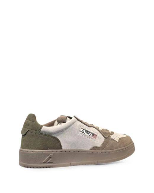 Autry Gray Medalist Panelled Sneakers for men