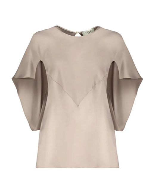 Fendi シルクブラウス Natural