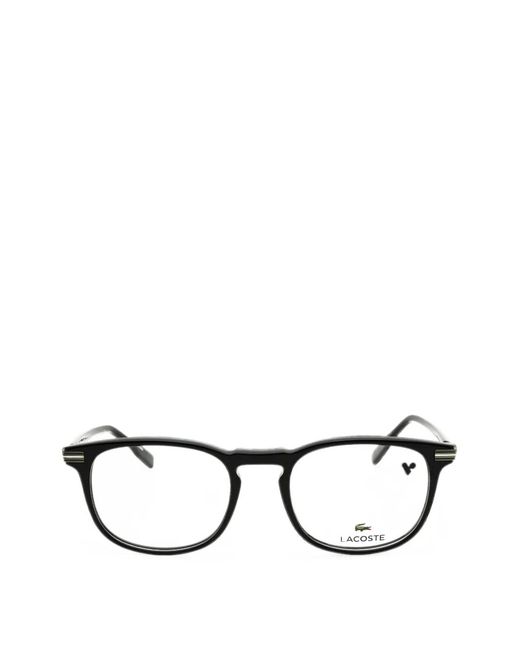 Lacoste Black Round-Frame Glasses for men