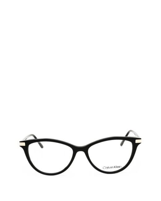 Calvin Klein Black Cat-Eye Glasses