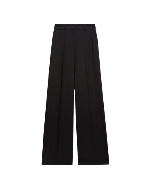 MSGM Black Palazzo Trousers