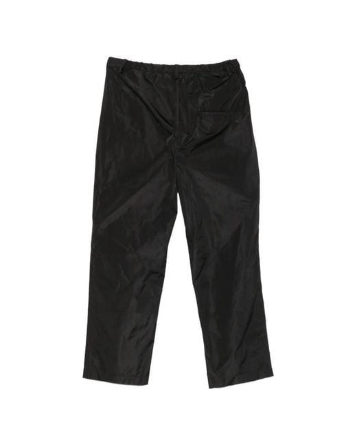 Sofie D'Hoore Black Pleated Elasticated-Waist Trousers