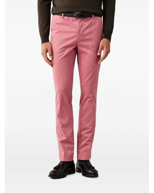 Hackett Pink Kensington Slim-Fit Trousers for men