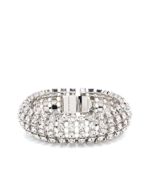 Alexandre Vauthier White Crystal-embellished Bracelet