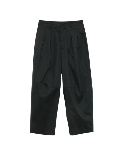 Liviana Conti Gray Phyllis Belt-Loops Trousers