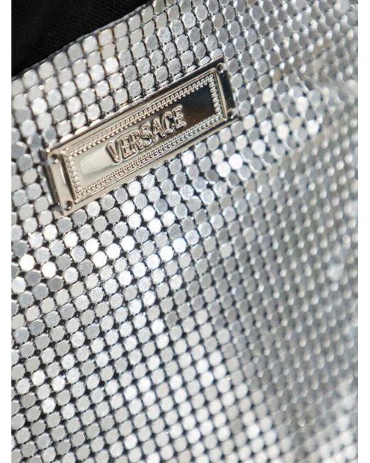 Versace Shorts Met Mesh in het Gray