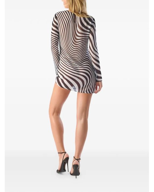 Maison Close Gray Fever Mini Dress