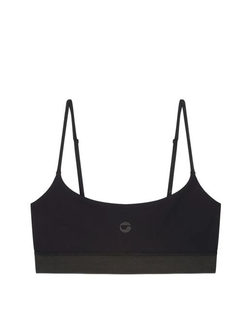 Coperni Black Slim-Strap Cycling Bra