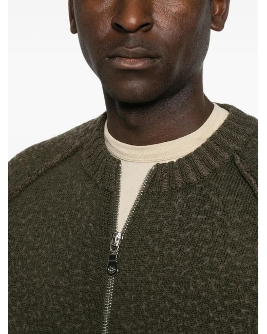 Craig Green Green Zip-Up Cardigan for men