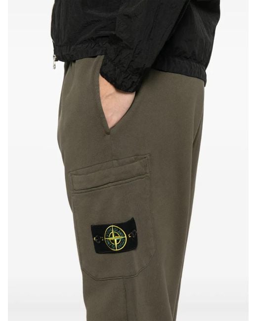 Stone Island Trainingsbroek Met Compass-Logopatch in het Green voor heren