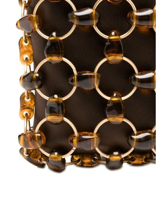 Cult Gaia Natural Brielle Chain Tote Bag