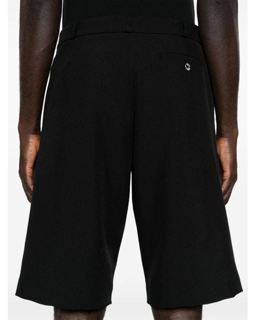 Coperni Black Logo-plaque Tailored Bermuda Shorts for men