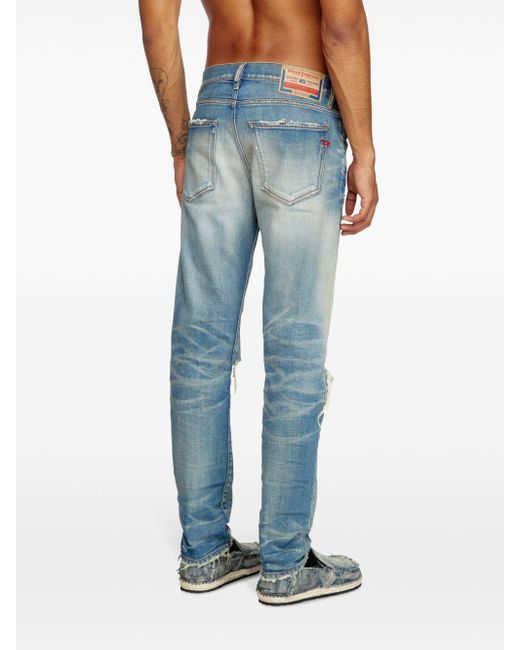 DIESEL Blue D-Strukt Tapered Jeans for men