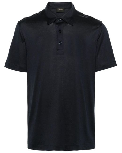Brioni Kurzärmeliges Poloshirt in Black für Herren