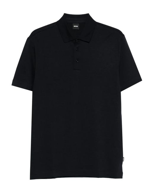 Boss Poloshirt Met Korte Mouwen in het Black voor heren