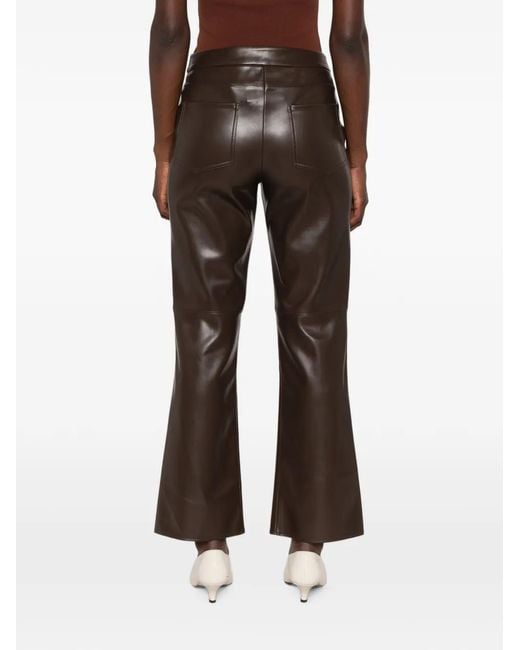 Max Mara Gray Seam-Detail Trousers