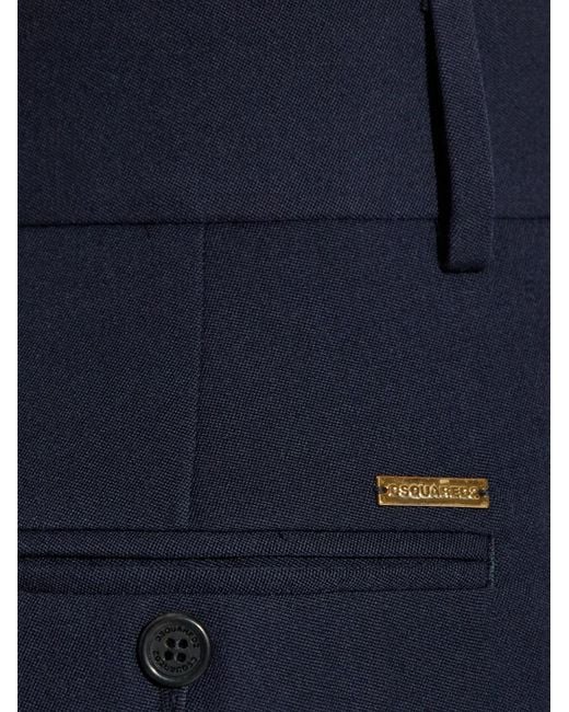 DSquared² Blue Tailored Trousers