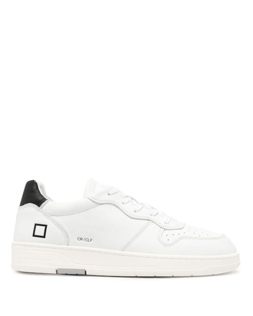 Sneakers Court in pelle di Date in White da Uomo