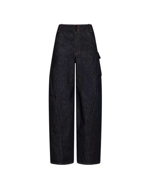 Vaqueros Barrel Cargo Self-Portrait de color Black