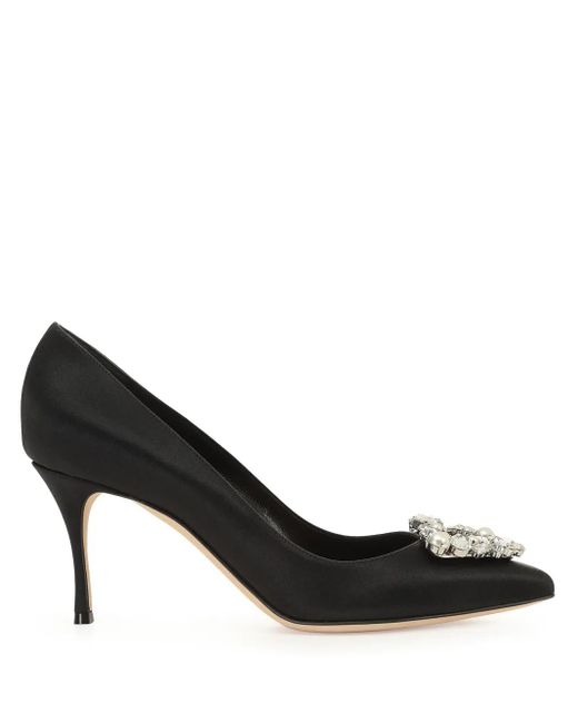 Sergio Rossi Black 90Mm Godiva Pumps
