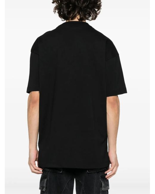 T-Shirt À Logo Paris Imprimé Palm Angels pour homme en coloris Black