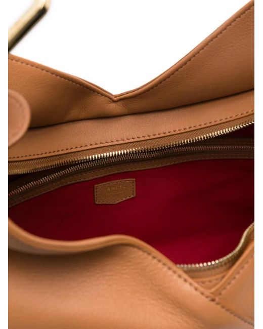 Lancel レザーショルダーバッグ Brown